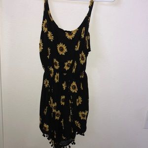 forever 21 sunflower romper